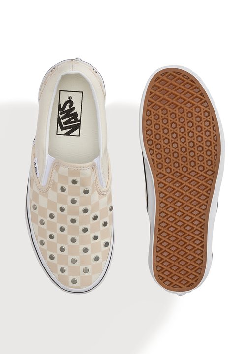 Vans CLASSIC SLIP-ON - Slip-ons - checkerboard studs turtledove — foto 3