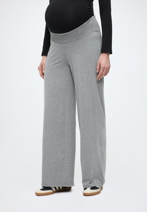 MLRANI WIDE JRS PANTS - Pantalon classique - light grey melange