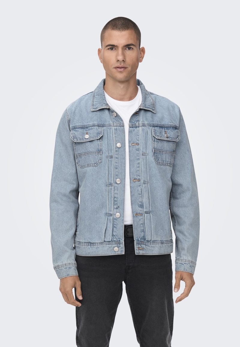 ONLY & SONS Giacca In Jeans Da Uomo Blu (blue Denim). L - 12