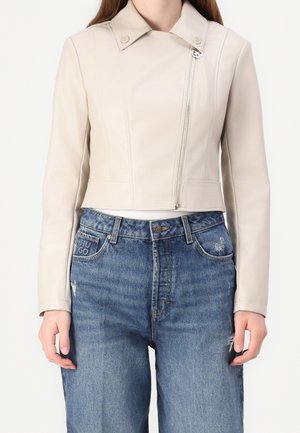 Imitatieleren jas - beige