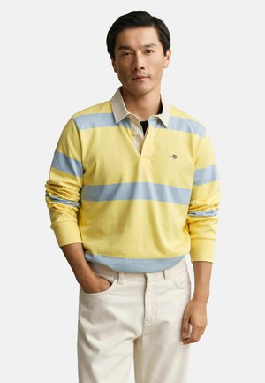 STRIPED RUGGER - Poloshirt - banana yellow