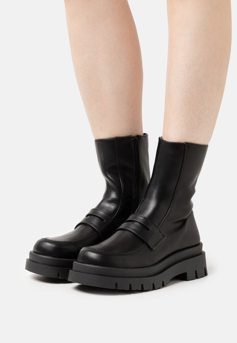 Rubi Shoes by Cotton On LOAFER BOOT Platform ankle boots black