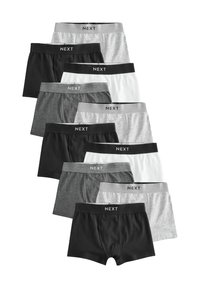 Multipack af boxershortser i sort, grå og hvid. Har elastiske taljer med "NEXT" branding. Blødt stof, varierede farver og stilarter.