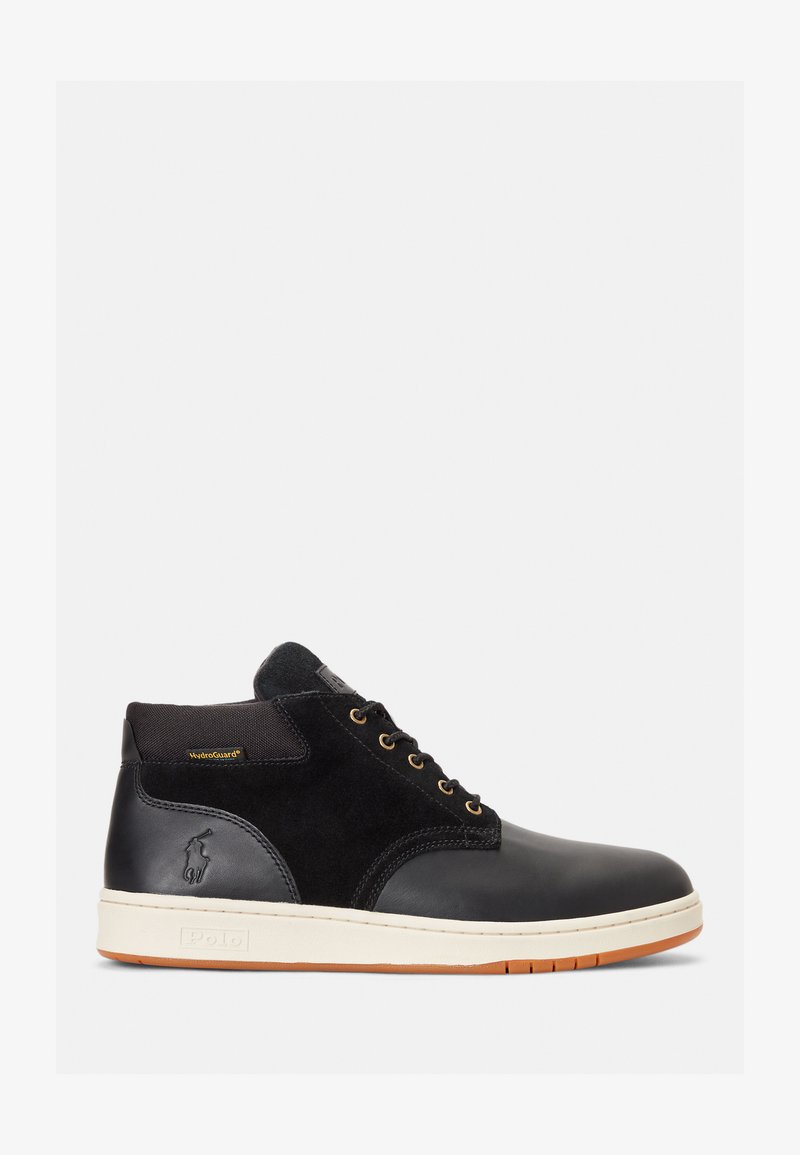 Polo Ralph Lauren WATERPROOF LEATHER SUEDE TRAINER BOOT - Vysoké tenisky - black