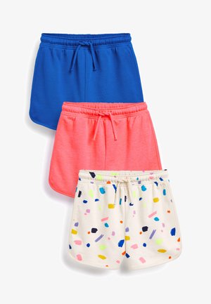 3 PACK - Short - blue and fluro pink print