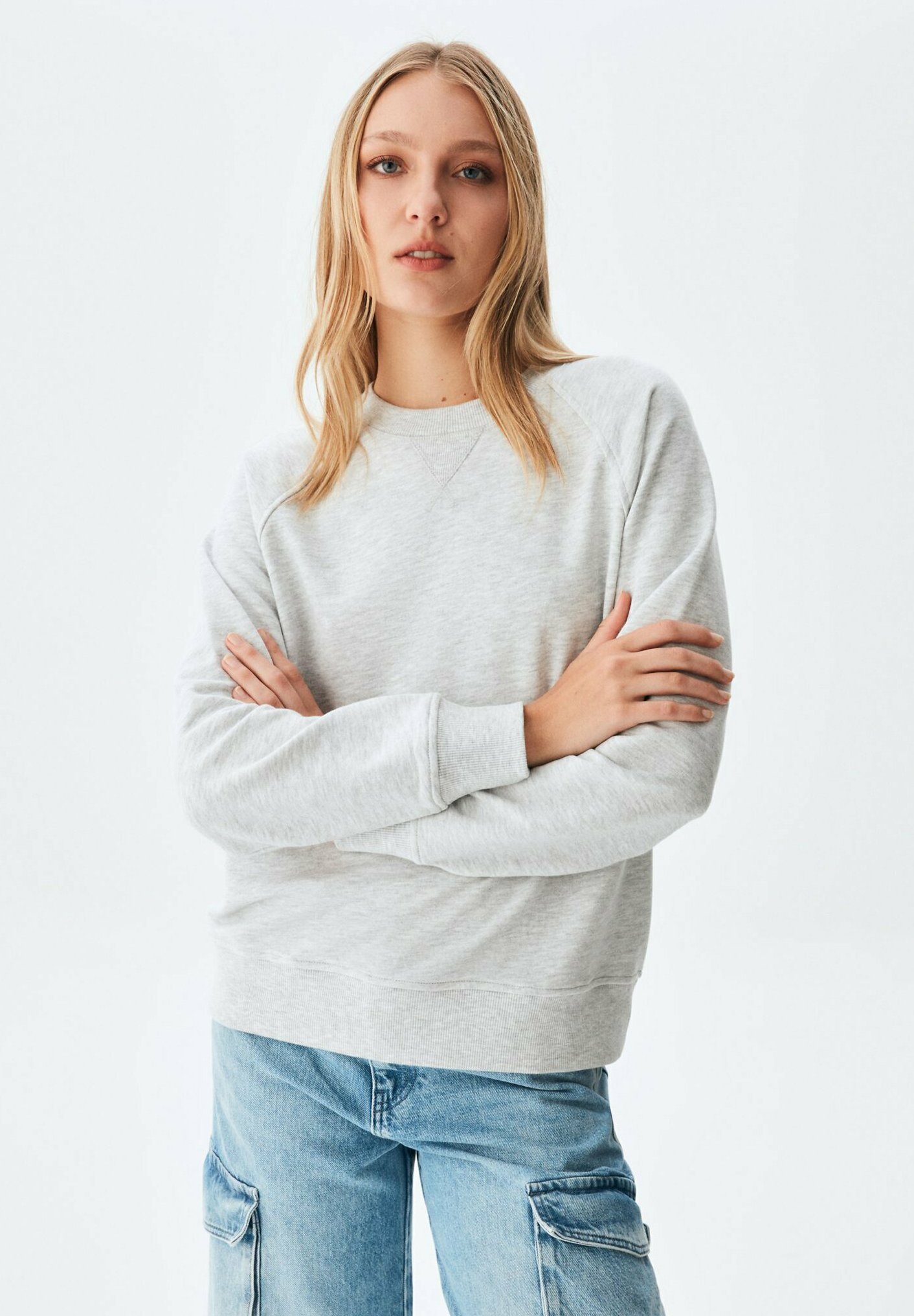 LTB ROPOKA LT MEL - Sweatshirt - light grey/gris clair - ZALANDO.FR