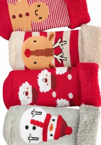 Next 4 PACK - REGULAR FIT - Șosete - red christmas