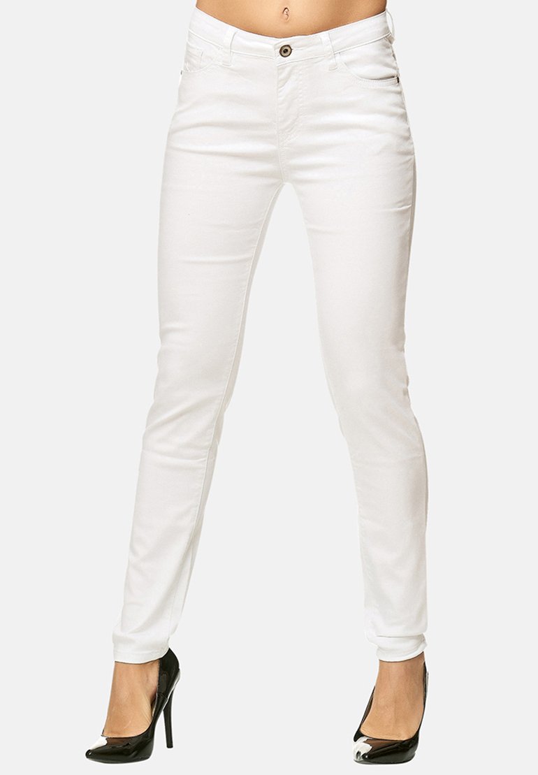 Elara STRETCH - Vaqueros pitillo - weiß