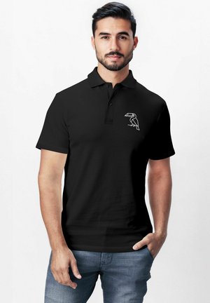 MIT GRAFIK PRINT TUKAN PELIKAN GEOMETRISCHES
 - Poloshirt - tukan schwarz