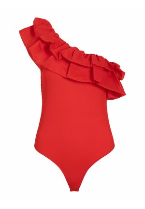 VILA, BODY VITOVE ONE-SHOULDER - Body - hibiscus