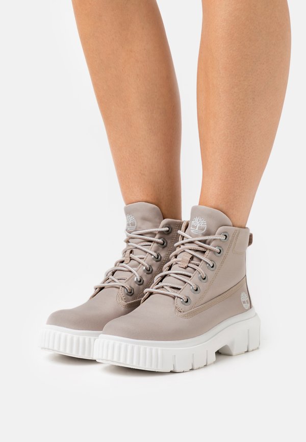 GREYFIELD - Lace-up ankle boots - light beige