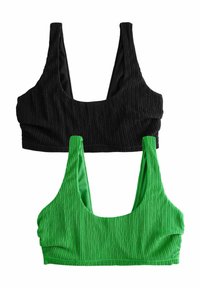 Next - CROP 2 PACK - Haut de bikini - black green Image miniature 1