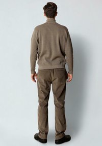 Clean Cut Copenhagen OSCAR HALF-ZIP  - Strikkegenser - brindle melange