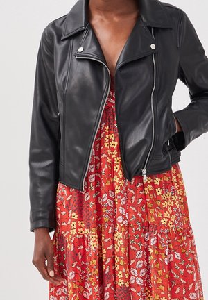 Veste en similicuir - black