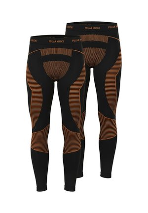 2 PACK THERMO - Unterhose lang - orange/schwarz