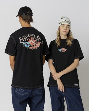 Jacker CRASH CAR UNISEX - T-shirt print - black