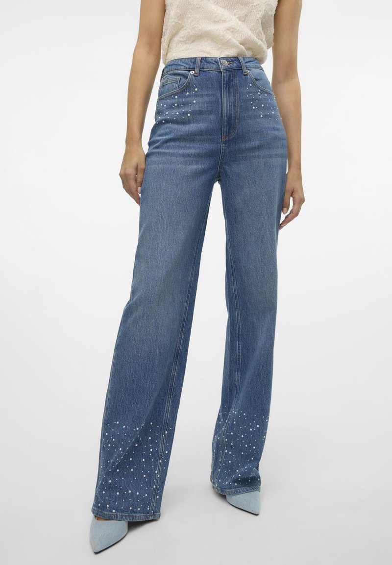 Vero Moda Tall VMTESSA PEARL - Džíny Relaxed Fit - medium blue denim