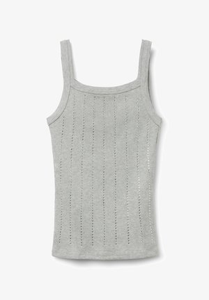 Tezenis, RIBBED WITH RHINESTONES - Top - grey