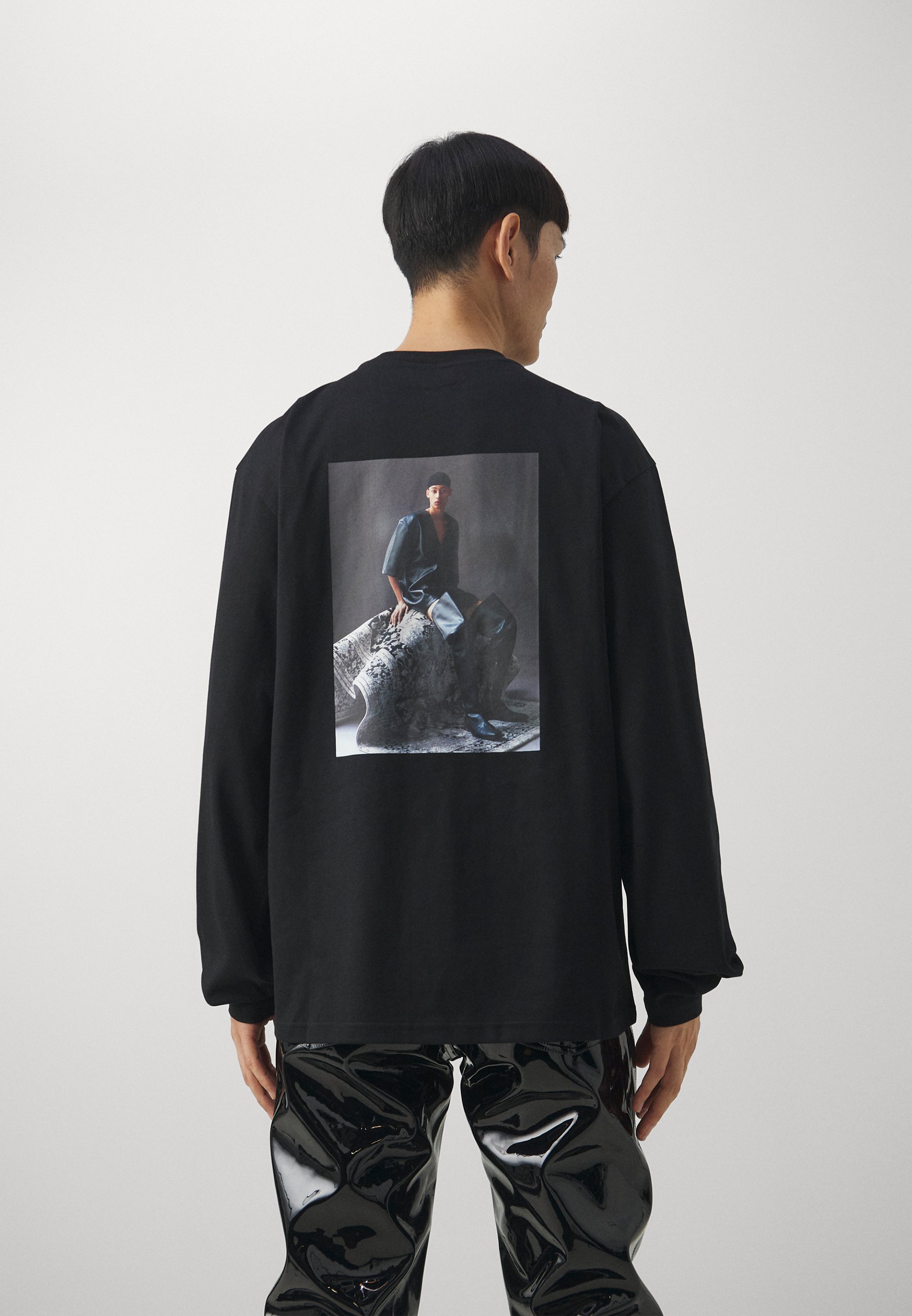 GmbH LONG SLEEVE WITH PRINT UNISEX - Longsleeve - black/zwart 