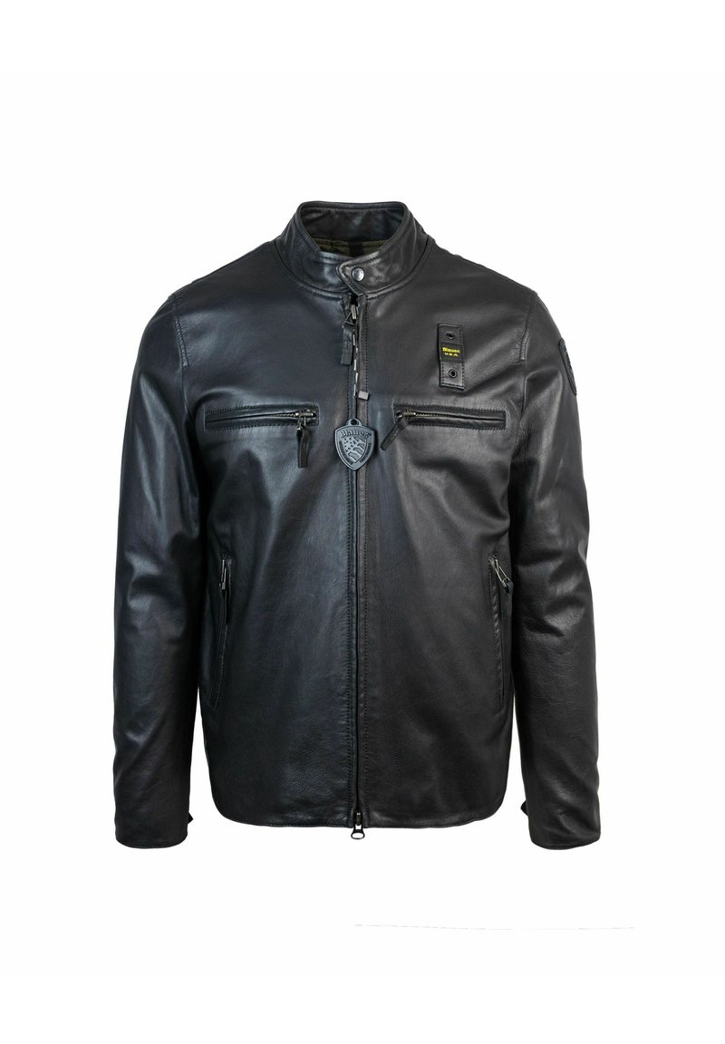 Giubbotto Blauer Giacca Pelle Uomo Cappuccio Cappuccio Giubbotti