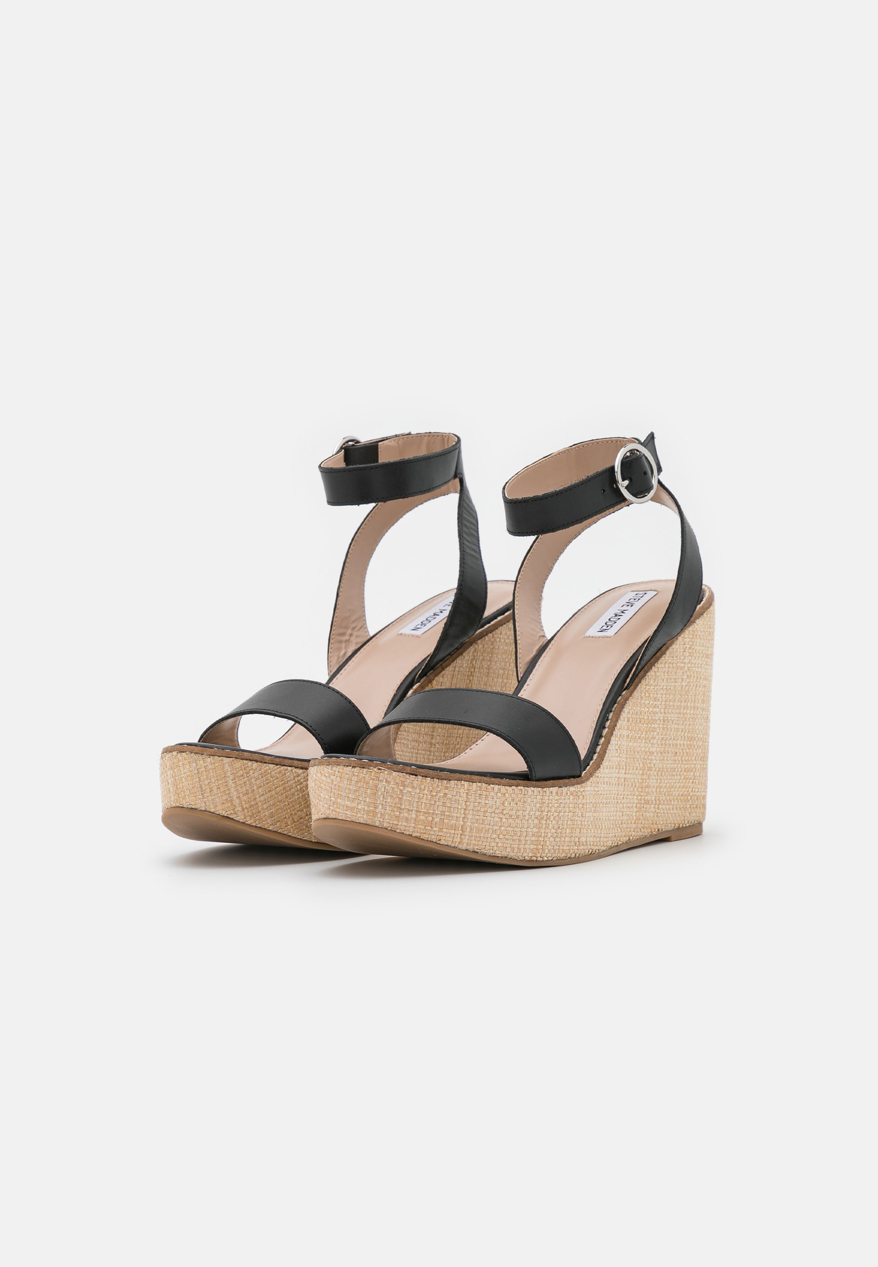 Steve Madden SINDEE - Sandalias con plataforma - black/negro - Zalando.es