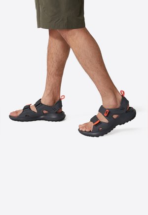 The North Face HEDGEHOG - Outdoorsandalen - asphalt grey retro orange