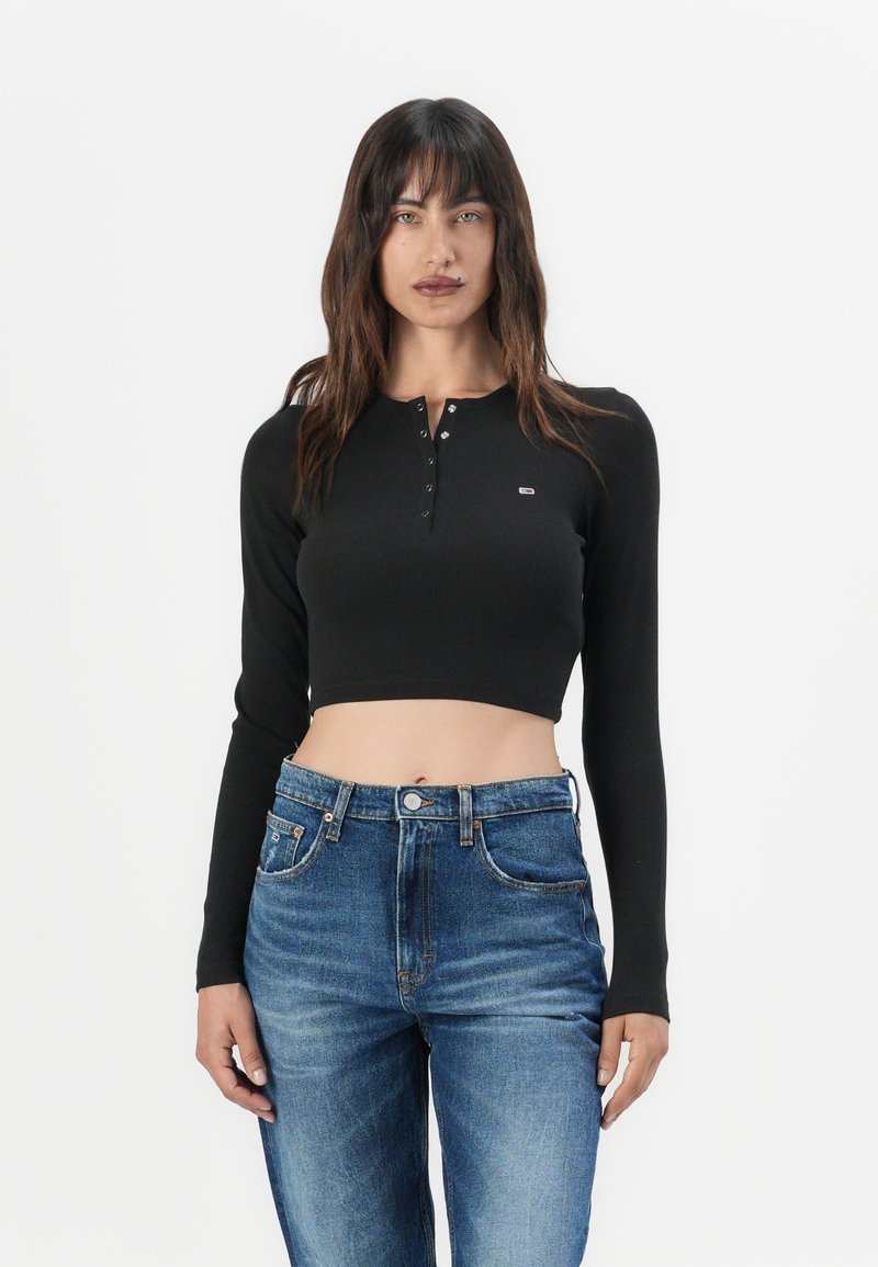 Tommy Jeans Longsleeve zwart Tommy Jeans Longsleeve zwart