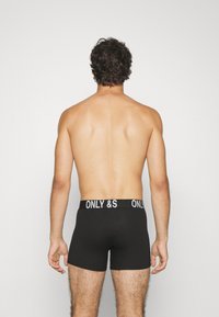 Only & Sons ONSFITZ BOLD LOGO TRUNK 3 PACK - Calzoncillos - black