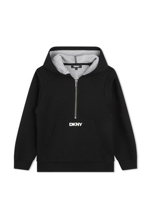 WITH POCKET - Felpa con cappuccio - black