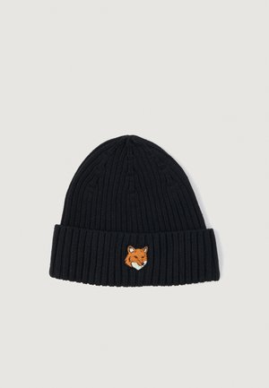FOX HEAD BEANIE UNISEX - Megzta kepurė - black