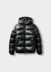 GLOSSY PUFFER JACKET - Vinterjakker - black