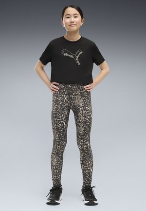 Puma, TRAIN ALL DAY ESSENTIALS BEDRUCKTE LEGGINGS - Leggings - mouse gray