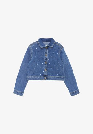 RHINESTONES - Spijkerjas - blue denim