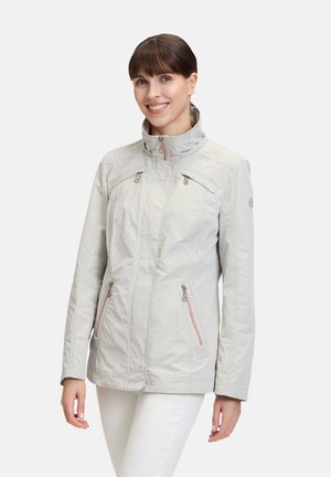 MET AFNEEMBARE CAPUCHON - Summer jacket - lichtgrijs