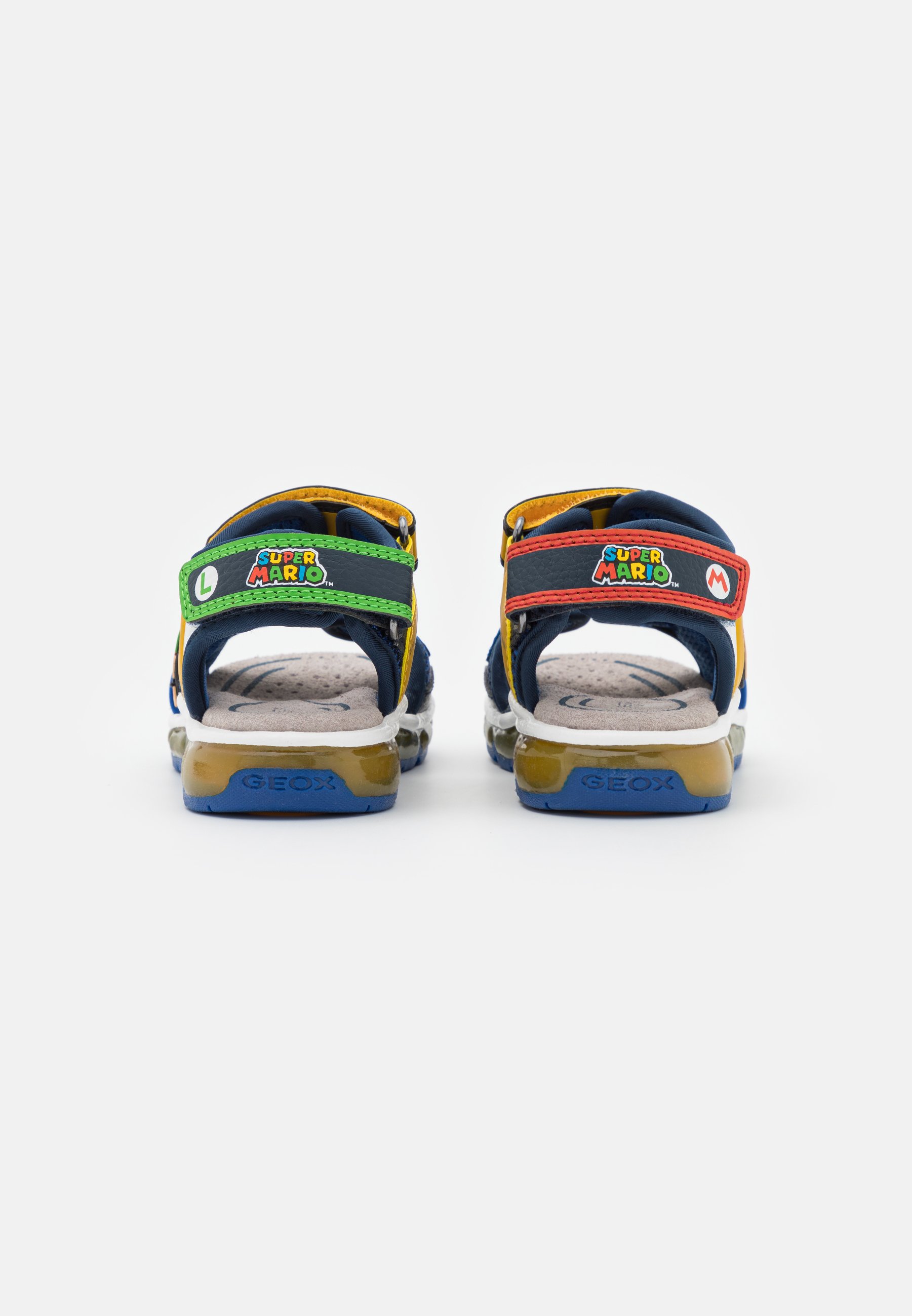 Geox NINTENDO SUPERMARIO JR - Sandalen - royal/yellow/donkerblauw - Zalando .nl