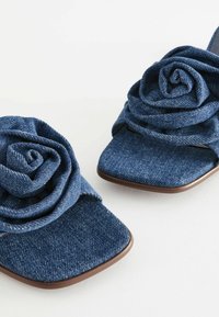 Next Muiltjes met hak - denim dark blue