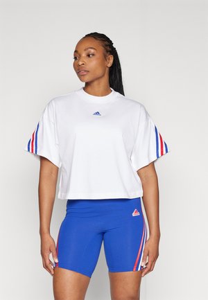 adidas Sportswear FUTURE ICONS THREE STRIPES - T-shirt con stampa - white
