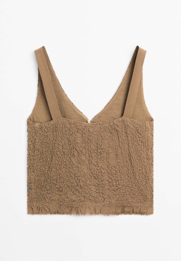 TEXTURED STRAPPY  - Top - khaki2