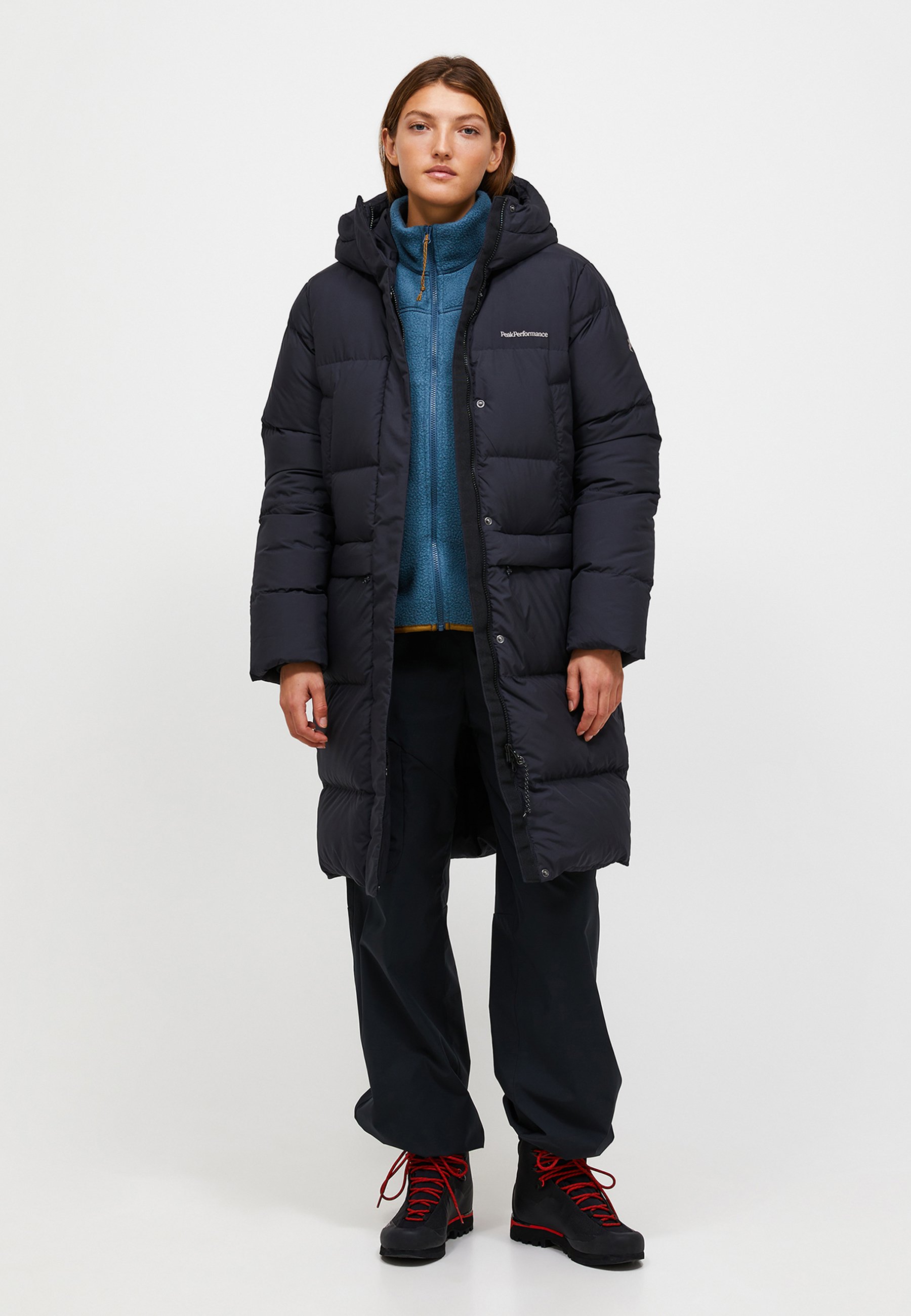 【 peak】FR Over Coat　Black Peak Performance QUIVER - Down coat - black - Zalando