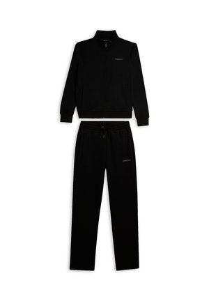 FULL ZIP IN GARZATA ALTO E GAMBA DRITTA SET - Chándal - black