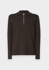 GUNA HALF ZIP - Vesta - turkish coffee