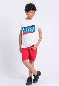 Ritchie Jeans MANCHES COURTES COL ROND NOBLAKE J - T-shirt imprimé - blanc
