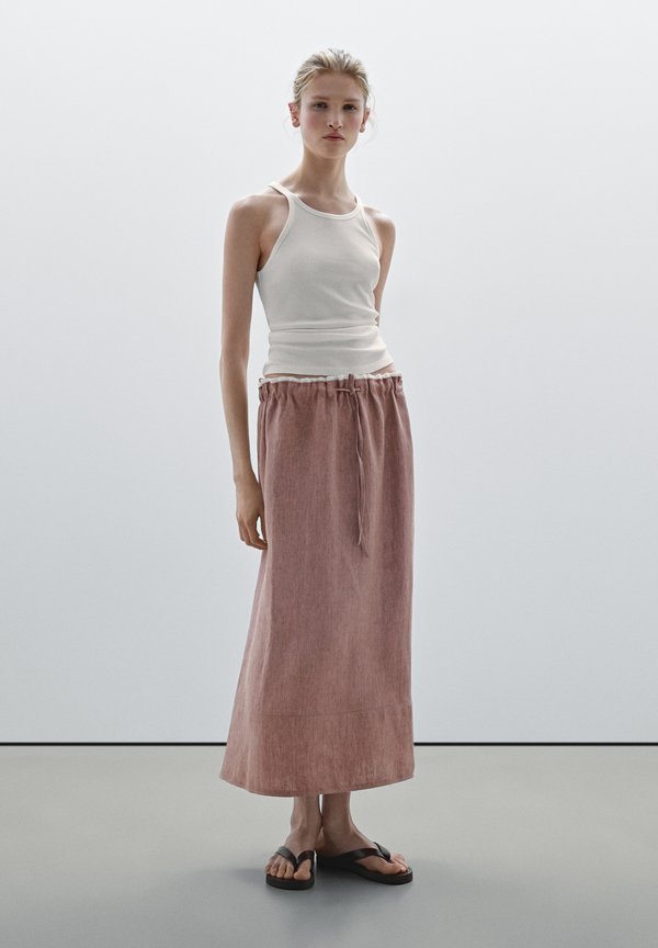WITH ELASTIC DETAIL - A-line skirt2