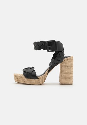 LENNY BRAID - High heeled sandals - black