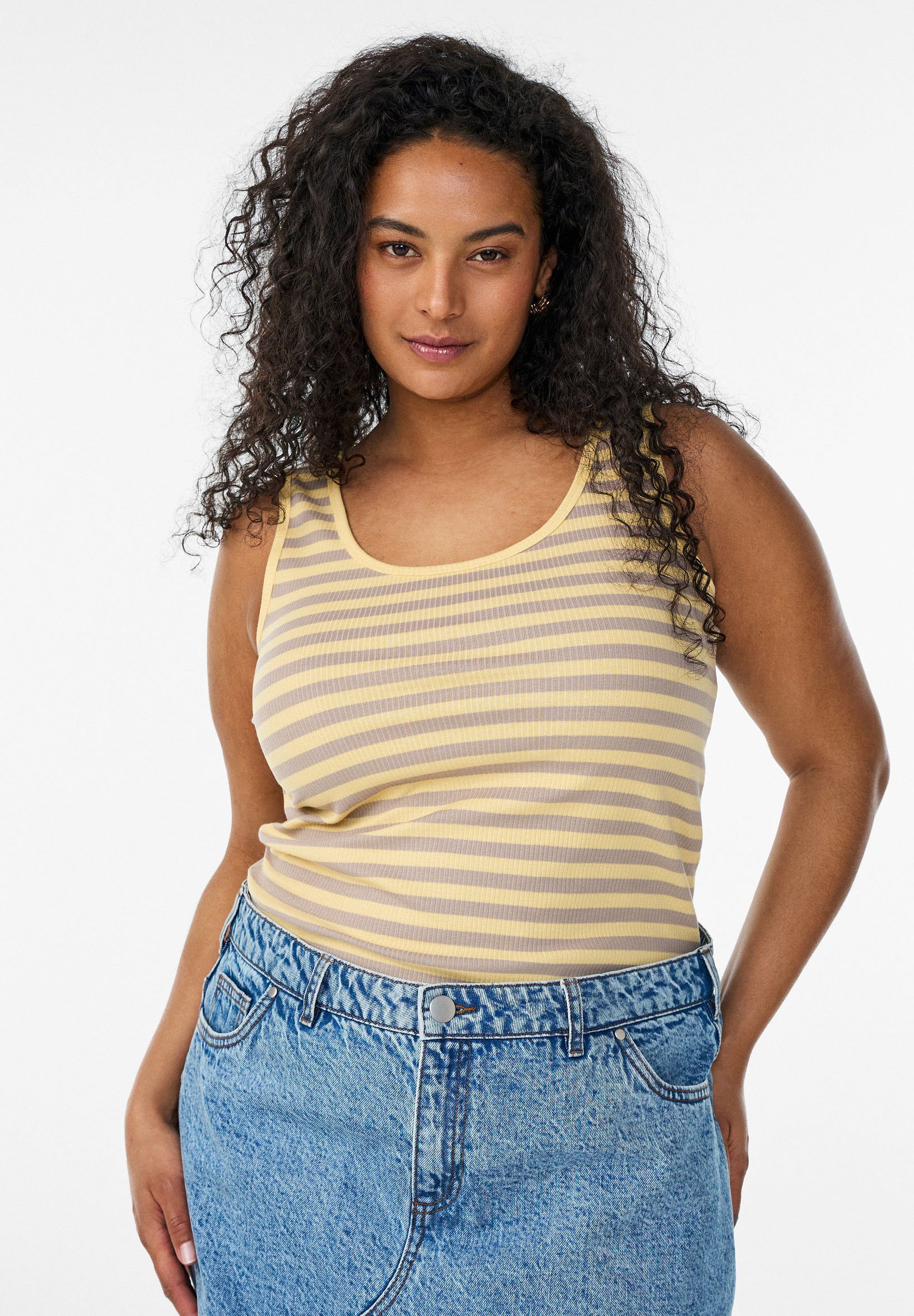 Zizzi Top - gelb/light yellow - Zalando