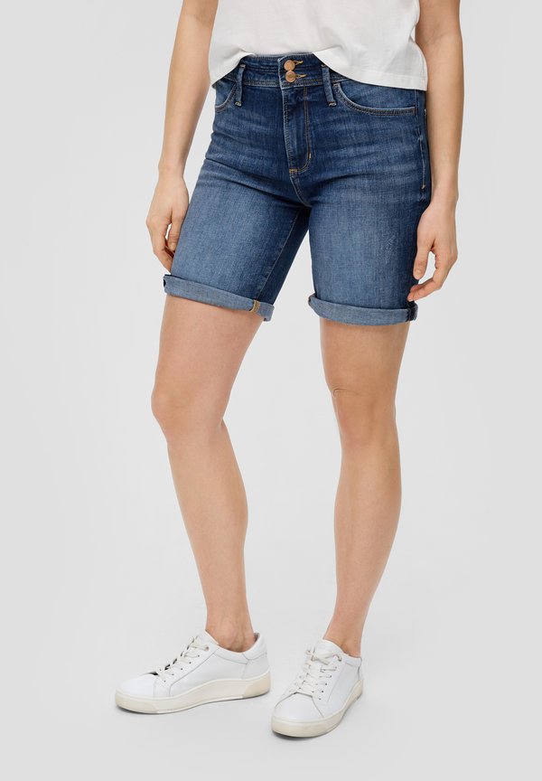 BERMUDA MID RISE - Jeans Shorts - dunkelblau