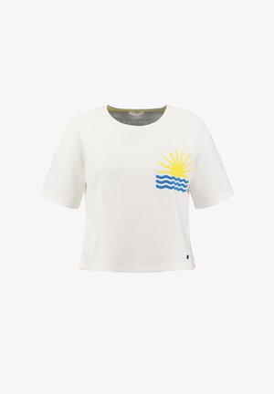 Key Largo, WSW ST TROPEZ ROUND - Print T-shirt - offwhite