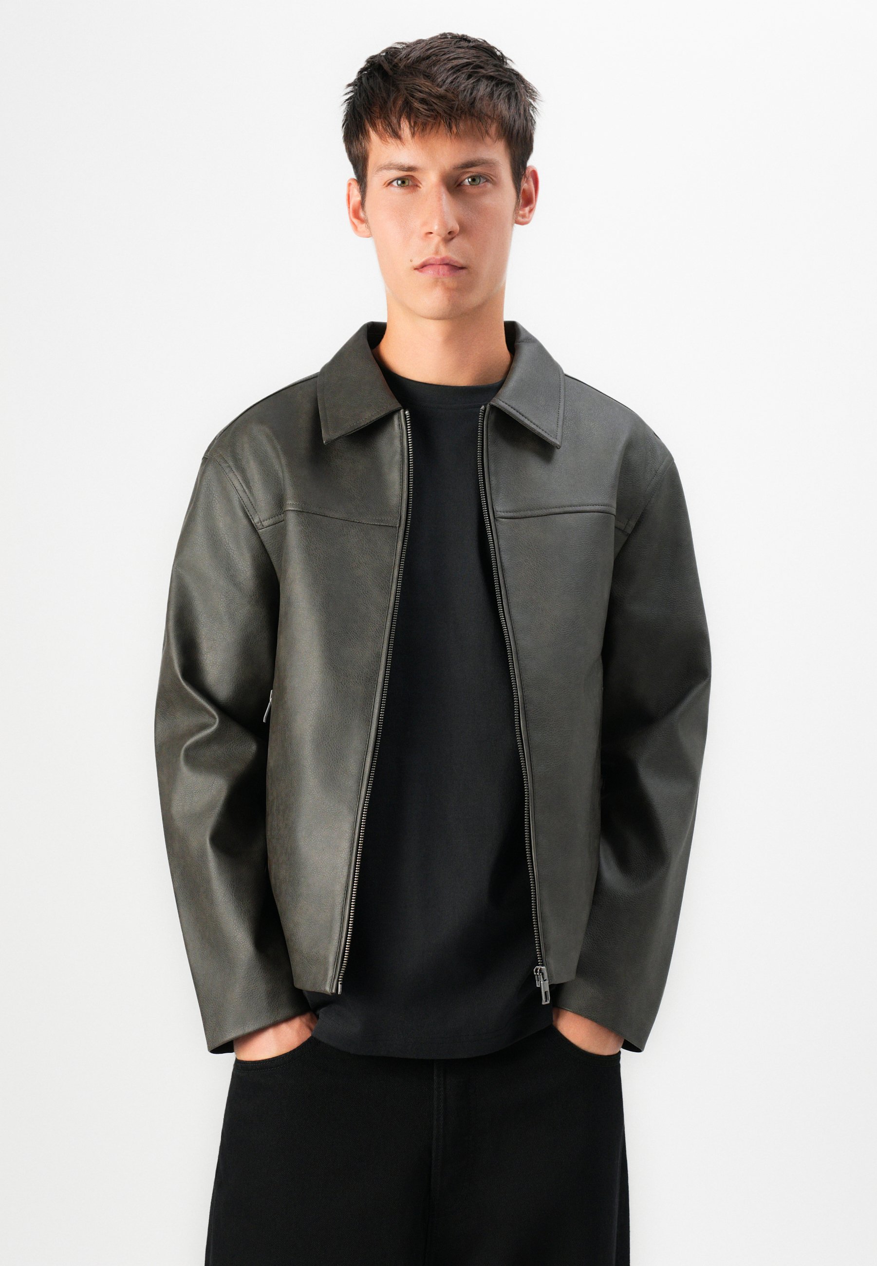 ジャケット・アウター LUSTER FAKE LEATHER JACKET Amazon.com: SWJGLITTR : Clothing, Shoes & Jewelry