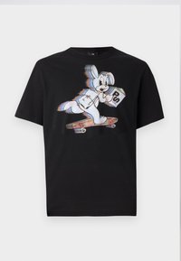CASUAL FIT SKATE BUNNY - Trükipildiga T-särk - black