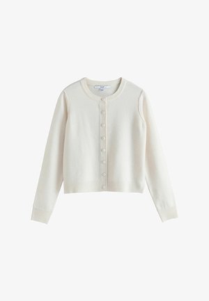 Next, SUPERSOFT CREW NECK LONG SLEEVE CARDIGAN - Strickjacke - ecru